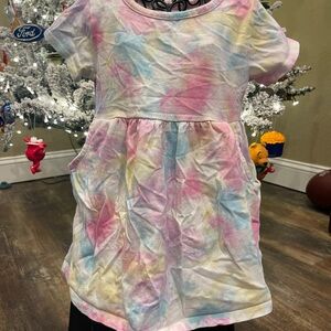 Wonder Nation Pastel Tie-Dye Kids Dress